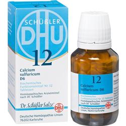 Eine Packung und ein Fläschchen mit Schüßler-Salzen Nummer 12.